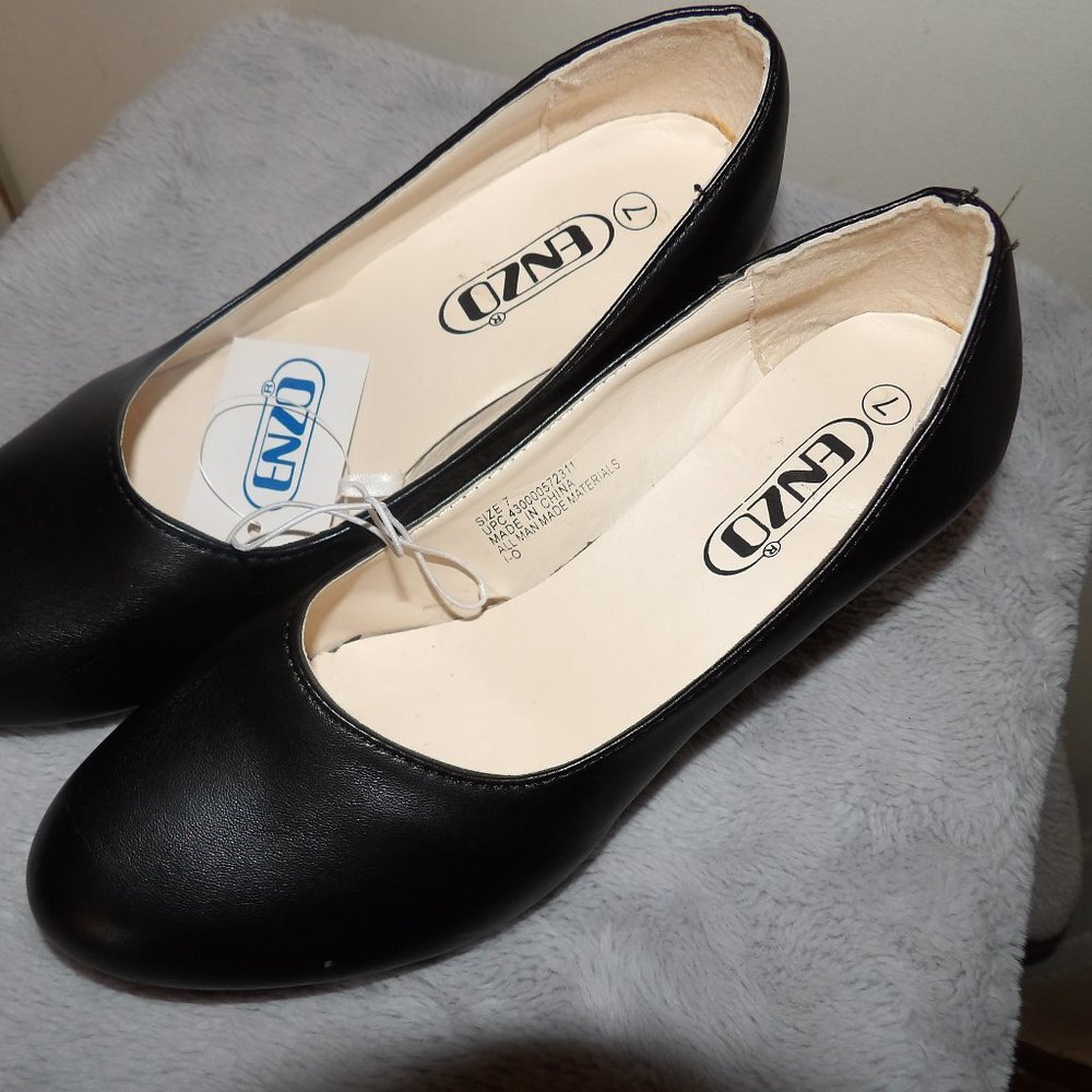 NWT Enzo Black Pumps Sz 7